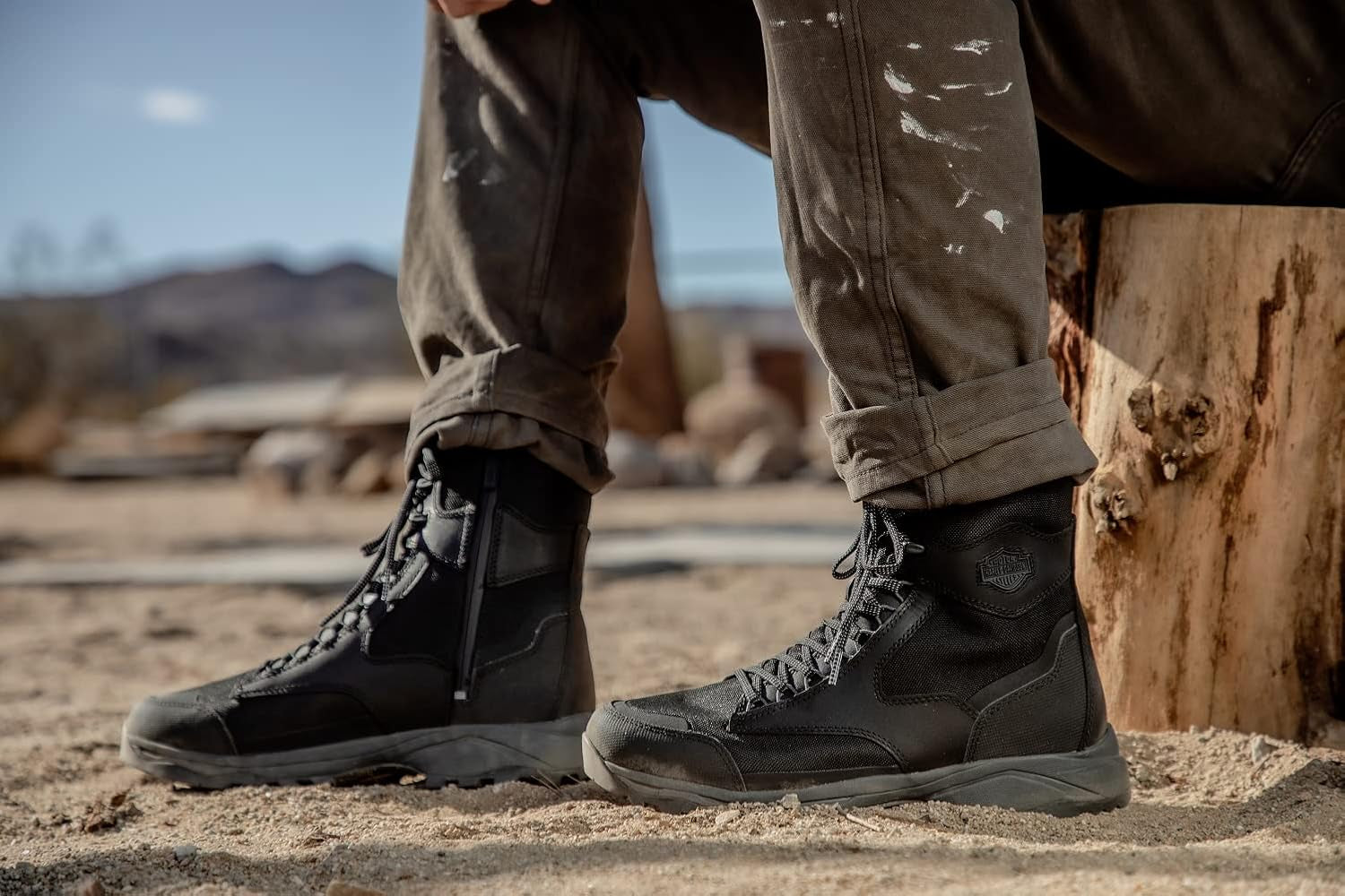 Harley-Davidson Men'S Arnett 7" Black or Brown Motorcycle Boots D96270